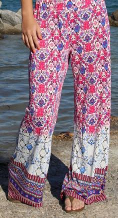 
                    
                        Pink Floral Palazzo Pants
                    
                