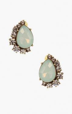 
                    
                        Olivia Welles Jewelry Crystal & Mint Teardrop Stud Earrings
                    
                