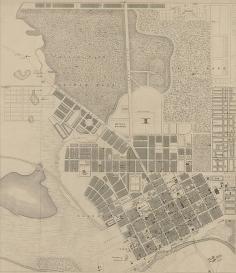 Framing this: 1855 Map of Melbourne