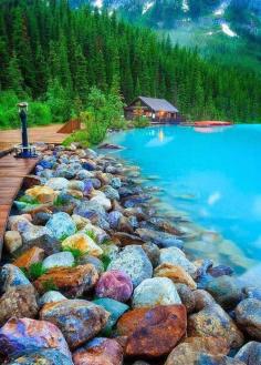 
                    
                        Rocky Shore, Lake Louise, Canada photo via danjones
                    
                