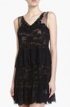 
                    
                        BCBGMAXAZRIA Cocktail Sleeveless Two-Tiered Dress
                    
                