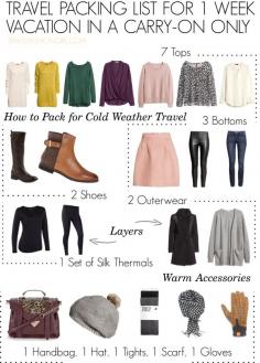 
                    
                        Can you pack for cold weather travel in just carry-on luggage? Find out how and download your free PDF guide! This is a must read for female travelers!
                    
                