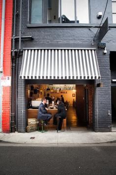 Coffee shop stripes.