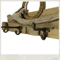 
                    
                        The Ol'Horseshoe  Rustic coat rack reclaimed barnyard by OlRanch
                    
                