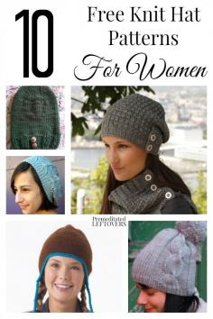 
                    
                        There's still plenty of cold weather left, so why not knit a new hat? Here are 10 free knit hat patterns for women for all skill levels.
                    
                