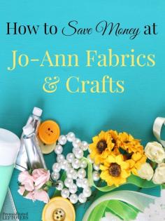 
                    
                        If you are into sewing or crafts and are looking for ways to save money on your hobby, try these awesome tips on how to save money at Jo-Ann Fabrics.
                    
                