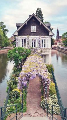 
                    
                        The Petite-France area on Grande Ile in Strasbourg, France
                    
                