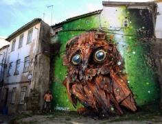 
                    
                        Portuguese street art, made of upcycled material
                    
                