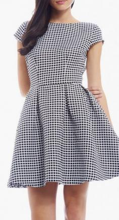 
                    
                        AX Paris Black & White Polka Dot Fit & Flare Dress
                    
                