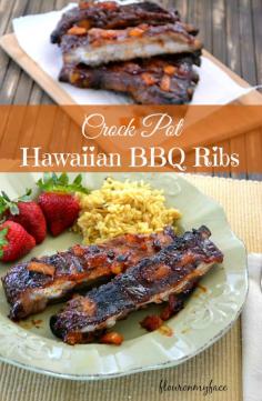 
                    
                        Crock Pot Hawaiian BBQ Ribs
                    
                