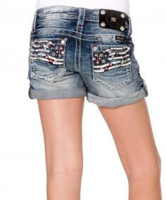 
                    
                        Look at this Miss Me Medium Wash Americana Denim Shorts on #zulily today!
                    
                