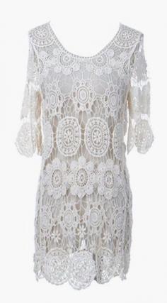 
                    
                        Anna-Kaci Vintage-Inspired Daisy Lacey Design Mini Dress
                    
                