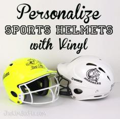 
                    
                        Personalize Sports Helmets with Removable Vinyl Decals | The Kim Six Fix
                    
                