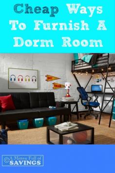 
                    
                        Cheap Ways To Furnish A Dorm Room
                    
                