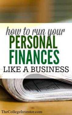 
                    
                        If you managed your money like you would a business what would your finances look like? I’m willing to bet they’d be in much better shape than they are now. Here's how to run your personal finances like a business.
                    
                