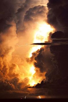 
                    
                        Stop telling God how big your storm is -  Instead tell your storm how big your GOD is! I've actually seen this clouds just like this flying over the Rockies.......so beautiful......they are like 'God' clouds
                    
                