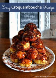 
                    
                        Make this easy Croquembouche recipe for your next special occasion! | Hello Little Home
                    
                