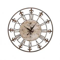 
                    
                        Fleur de Lis Clock | dotandbo.com I would love this for the family room wall!
                    
                