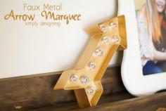 
                    
                        Make your own Faux Metal Arrow Marquee with Simply Designing
                    
                