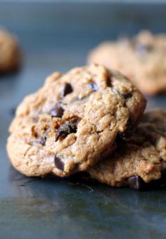 
                    
                        Flourless Peanut Butter Oatmeal Chocolate Chip Cookies
                    
                