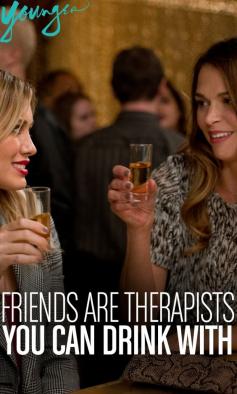 
                    
                        "Friends are therapists you can drink with." from TV Land's new scripted series Younger - Premieres March 31st 10/9c
                    
                