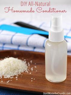 
                    
                        Get soft and shiney hair without the chemicals! Get the cheapest recipe on the internet for homemade conditioner that costs just 2¢ per batch! Plus see why other recipes don't work! :: DontWastetheCrumb...
                    
                