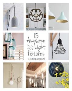 
                    
                        15 Awesome DIY Light Fixtures | littleredwindow.com
                    
                