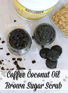 
                    
                        Coffee Coconut Oil Brown Sugar Scrub is a great way to reuse coffee grounds!
                    
                