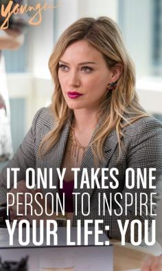 
                    
                        "It only takes one person to inspire your life: you." from TV Land's new scripted series Younger - Premieres March 31st 10/9c
                    
                