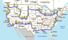 
                    
                        How to drive across the USA hitting all the major landmarks. amazing!
                    
                