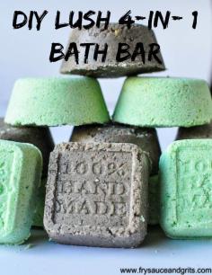 
                    
                        DIY Lush 4-in-1 Bath Bar Recipe from FrySauceandGrits.com
                    
                