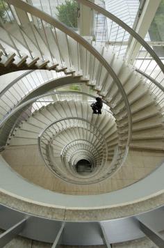 
                    
                        Spiral staircase at the Royal Institute for the Study and Conservation of Belgium’s Artistic Heritage.
                    
                