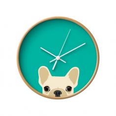 
                    
                        Frenchie Wall Clock | dotandbo.com
                    
                