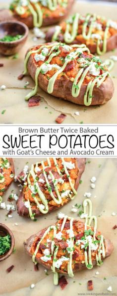 
                    
                        Brown Butter Twice Baked Sweet Potatoes recipe. Simple and DELISH!
                    
                