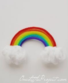 
                    
                        Rainbow magnets - an easy craft to do with your kids! They are cute and cheerful and a great way to welcome spring!
                    
                