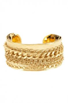 
                    
                        Rivka Friedman | 18K Gold Clad Bold Multiple Chain Cuff | Nordstrom Rack
                    
                