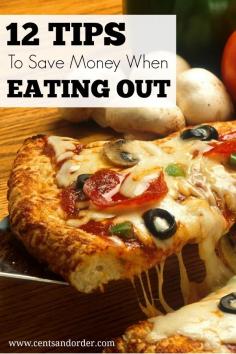 
                    
                        Is eating out breaking your budget?  These 12 tips will help you save money when eating out at fast food  chains, restaurants, and pizza places. | Cents and Order
                    
                