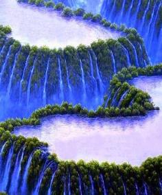 
                    
                        Stunning blue waterfall
                    
                