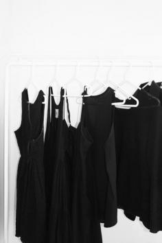 all black everything, clothes rack