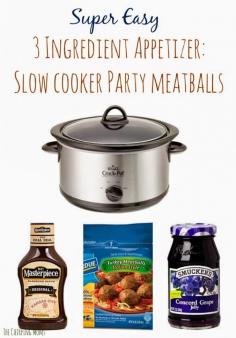 
                    
                        Slow Cooker Party Meatballs || The Chirping Moms
                    
                