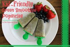 
                    
                        Kid-friendly Green Smoothie Popsicles | TheTurquoiseHome.com
                    
                