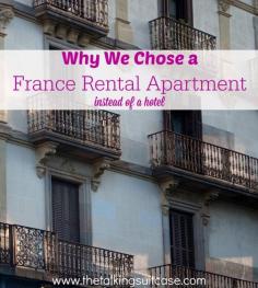 
                    
                        See why we hose a France rental apartment instead of a hotel.  The cost was a huge factor. Also having a kitchen to cook meals and a washer/dryer for doing laundry were high on the list too!
                    
                