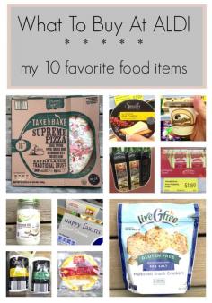 
                    
                        What to buy at ALDI: My 10 favorite food items. Click through to see the best deals!
                    
                