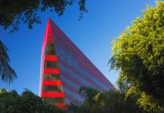 
                    
                        Red Building, Pacific Design Center | Pelli Clarke Pelli Architects; Photo © Jeff Goldberg/Esto | Archinect
                    
                