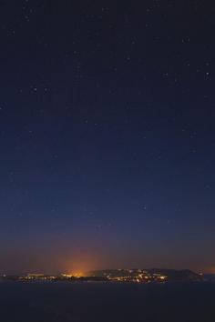 
                    
                        The island of Skopelos, Greece, at night.
                    
                