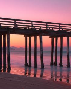 
                    
                        Sunrise at the Cayucos Pier
                    
                