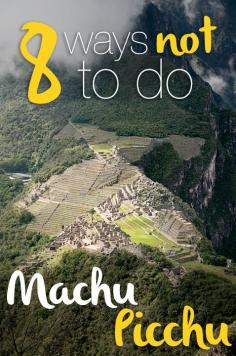 
                    
                        Rookie mistakes no one should make while visiting Peru's royal estate | via The Bohemian Diaries #travel #tips #Peru #SouthAmerica #MachuPicchu
                    
                