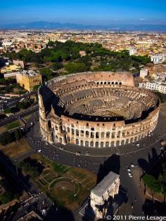 The Colosseum in Rome, Italy. Once a masterpiece of Architecture, with the first ever removable stadium canopy! Incredible!! Yet also a place that has flowed with the blood of so many martyrs that the very sand of the arena is a relic. 
                                        