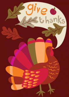 
                    
                        give thanks thanksgiving turkey design illustration print greetings card  victoriajohnsonde...
                    
                