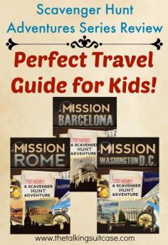 
                    
                        Scavenger Hunt Adventures Series Book Review.   Scavenger Hunt Adventures guides young explorers through the popular sites of cities and engages them in sightseeing through spy-themed scavenger hunts. Children learn about destinations through fun activities and captivating stories.
                    
                